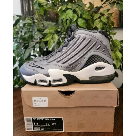 Nike Air Griffey Max II (GS) Sneakers Metallic Gray 443957 003 Size 7Y